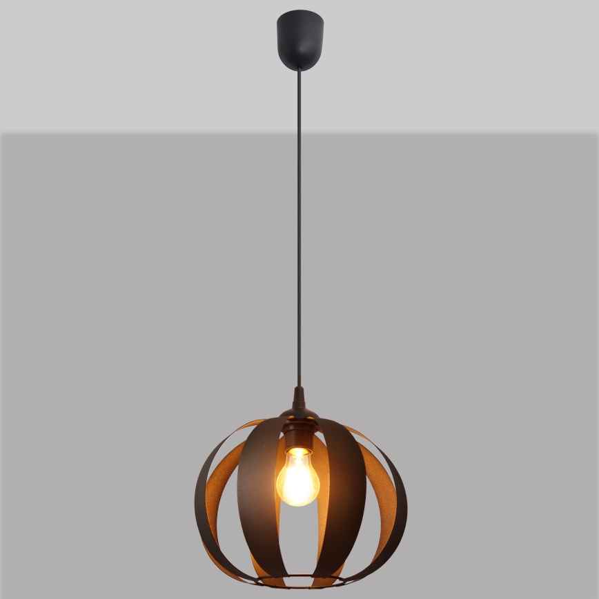 Lámpara colgante NEWTON 1xE27/15W/230V negro