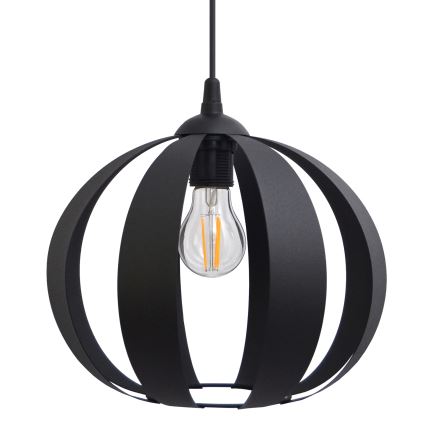 Lámpara colgante NEWTON 1xE27/15W/230V negro