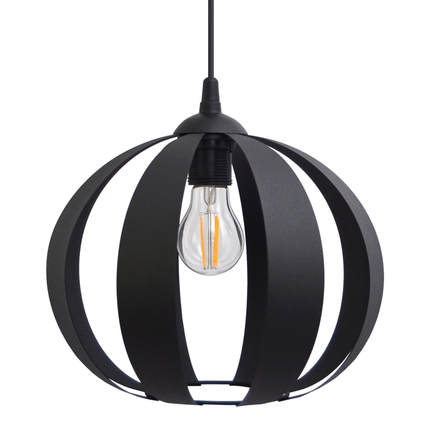 Lámpara colgante NEWTON 1xE27/15W/230V negro