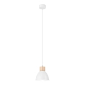 Lámpara colgante NICO 1xE27/60W/230V blanco