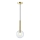 Lámpara colgante NIKO 1xG9/9W/230V diá. 15 cm dorado