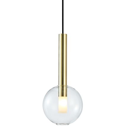 Lámpara colgante NIKO 1xG9/9W/230V diá. 15 cm dorado