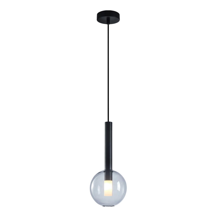 Lámpara colgante NIKO 1xG9/9W/230V diá. 15 cm negro