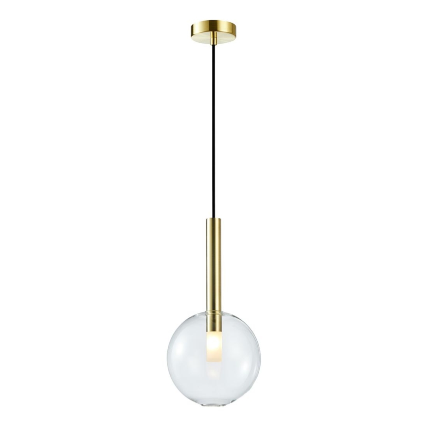 Lámpara colgante NIKO 1xG9/9W/230V diá. 20 cm dorado