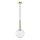 Lámpara colgante NIKO 1xG9/9W/230V diá. 20 cm dorado