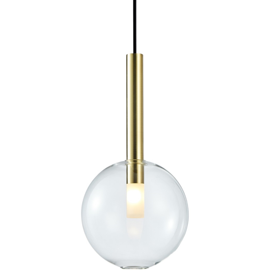 Lámpara colgante NIKO 1xG9/9W/230V diá. 20 cm dorado