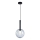 Lámpara colgante NIKO 1xG9/9W/230V diá. 20 cm negro