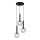 Lámpara colgante NIKO 3xG9/9W/230V negro