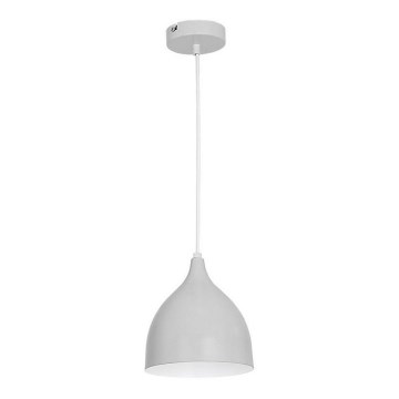Lámpara colgante NOAK 1xE27/15W/230V gris