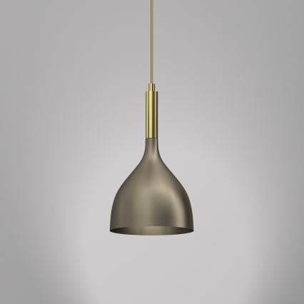 Lámpara colgante NOAK 1xE27/15W/230V latón/dorado