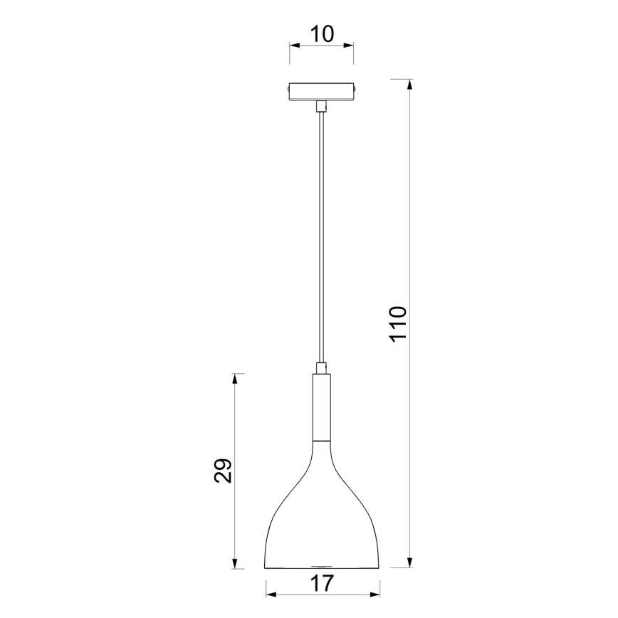 Lámpara colgante NOAK 1xE27/15W/230V latón/dorado
