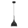 Lámpara colgante NOAK 1xE27/15W/230V negro/cromo brillante