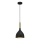 Lámpara colgante NOAK 1xE27/15W/230V negro/dorado