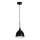 Lámpara colgante NOAK WOOD 1xE27/15W/230V negro/haya