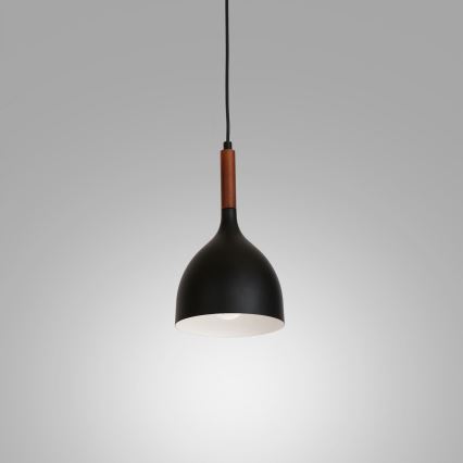 Lámpara colgante NOAK WOOD 1xE27/60W/230V