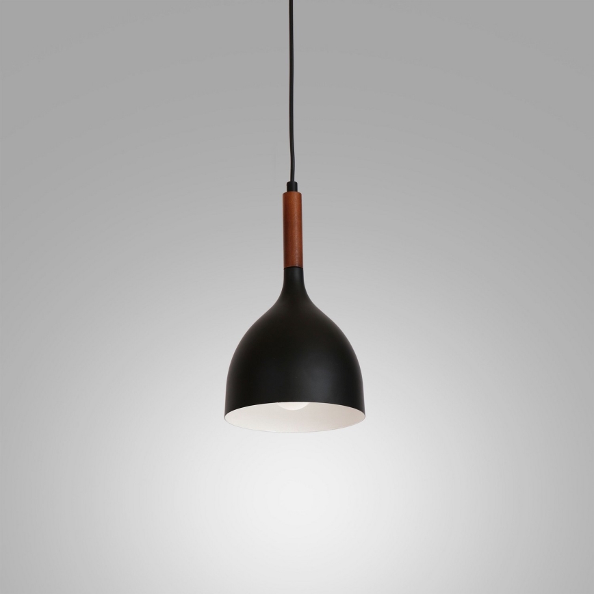 Lámpara colgante NOAK WOOD 1xE27/60W/230V