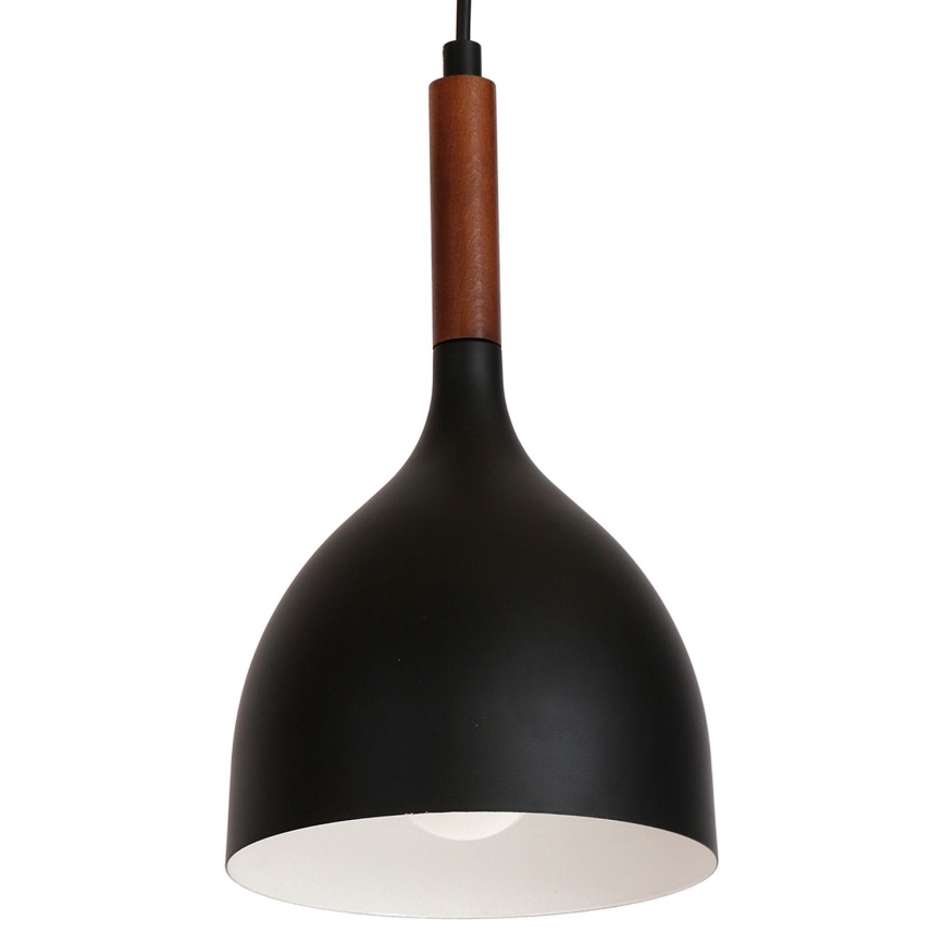 Lámpara colgante NOAK WOOD 1xE27/60W/230V