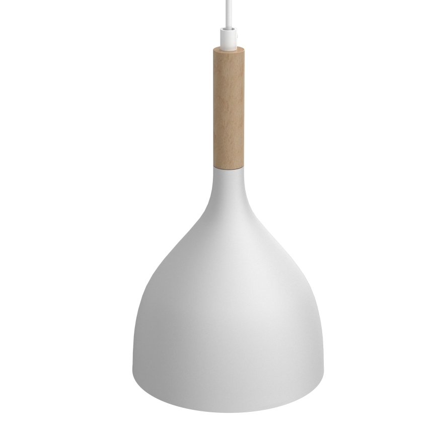 Lámpara colgante NOAK WOOD 2xE27/15W/230V blanco/haya
