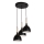 Lámpara colgante NOAK WOOD 3xE27/15W/230V negro/haya