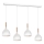 Lámpara colgante NOAK WOOD 4xE27/15W/230V blanco/haya