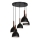 Lámpara colgante NOAK WOOD 5xE27/15W/230V negro/haya