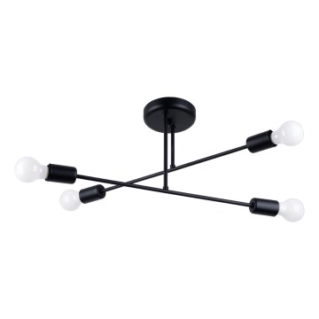 Lámpara colgante NORAH 4xE27/15W/230V negro