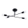 Lámpara colgante NORAH 4xE27/15W/230V negro
