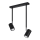 Lámpara colgante NORANO 2xGU10/40W/230V negro