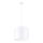 Lámpara colgante NOVA 1xE27/15W/230V diá. 30 cm blanco