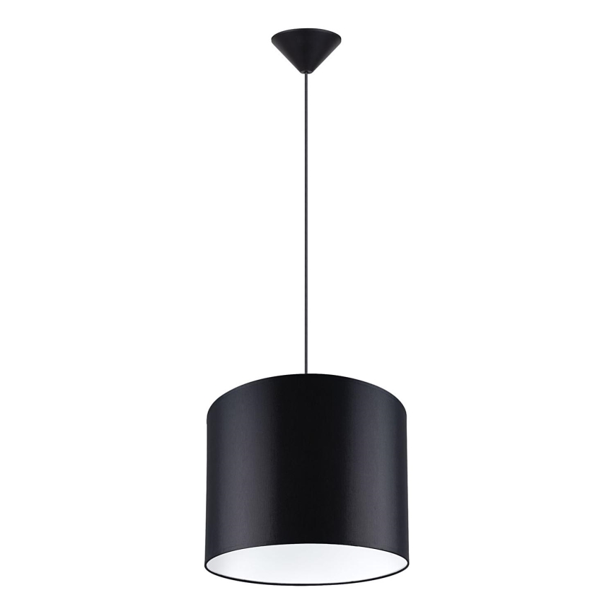 Lámpara colgante NOVA 1xE27/15W/230V diá. 30 cm negro