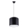 Lámpara colgante NOVA 1xE27/15W/230V diá. 30 cm negro