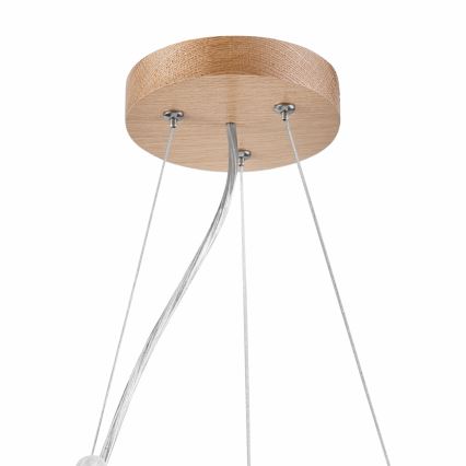 Lámpara colgante OAK 2xE27/60W/230V roble ø 37 cm