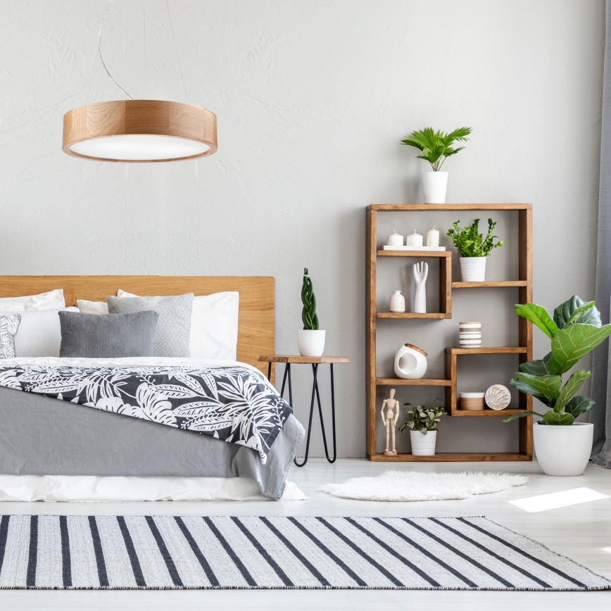 Lámpara colgante OAK 2xE27/60W/230V roble ø 37 cm