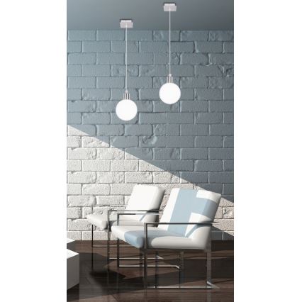 Lámpara colgante ODEN 1xG9/40W/230V diá. 12 cm