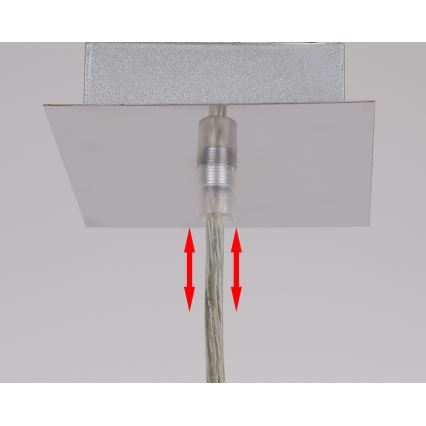 Lámpara colgante ODEN 1xG9/40W/230V diá. 12 cm