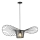 Lámpara colgante OGGI 1xE27/40W/230V diá. 80 cm negro