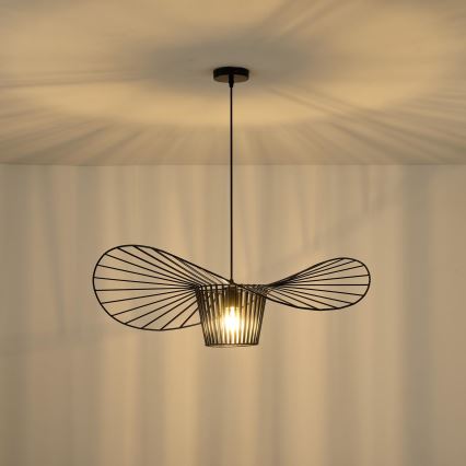 Lámpara colgante OGGI 1xE27/40W/230V diá. 80 cm negro