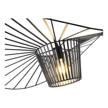 Lámpara colgante OGGI 1xE27/40W/230V diá. 80 cm negro