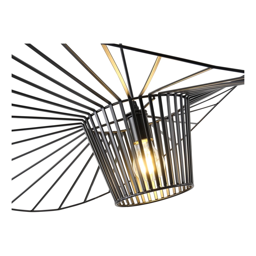 Lámpara colgante OGGI 1xE27/40W/230V diá. 80 cm negro