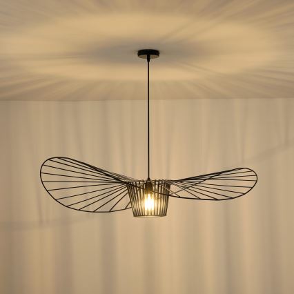 Lámpara colgante OGGI 1xE27/40W/230V diá. 100 cm negro