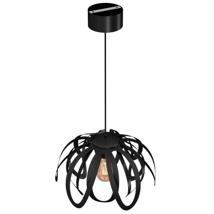 Lámpara colgante ORCHID 1xE27/60W/230V negro