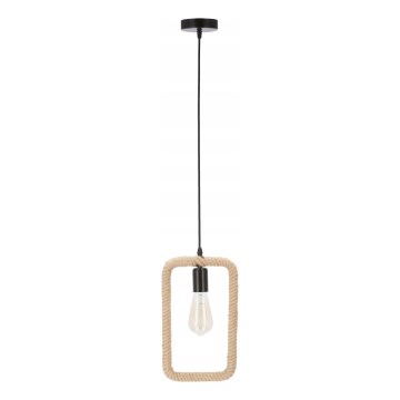 Lámpara colgante OSTOR 1xE27/40W/230V beige/negro