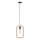 Lámpara colgante OSTOR 1xE27/40W/230V beige/negro