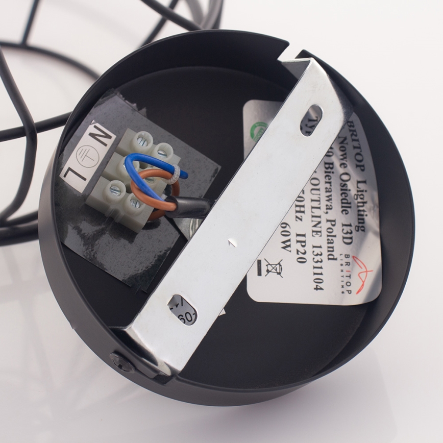 Lámpara colgante con cable OUTLINE 1xE27/60W/230V