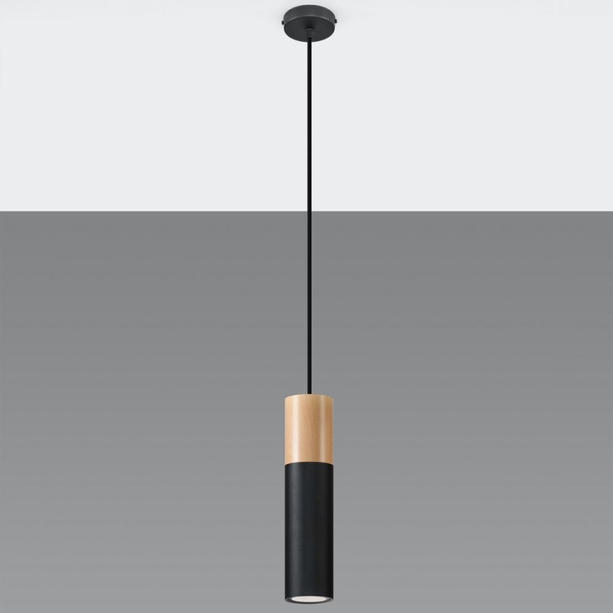 Lámpara colgante PABLO 1xGU10/40W/230V negro