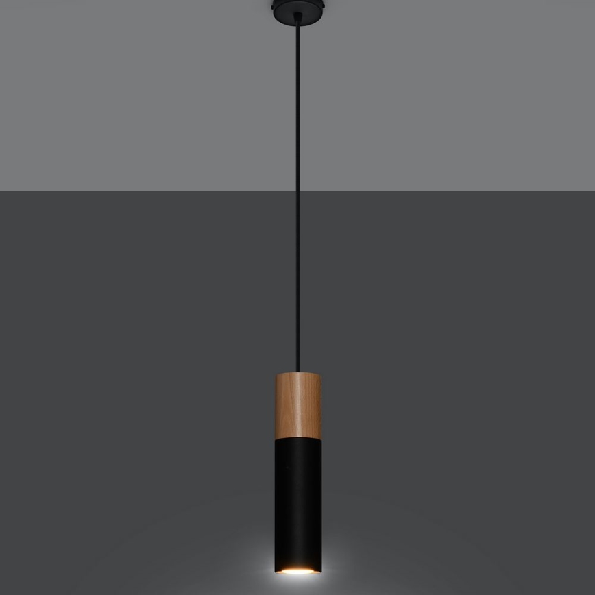 Lámpara colgante PABLO 1xGU10/40W/230V negro