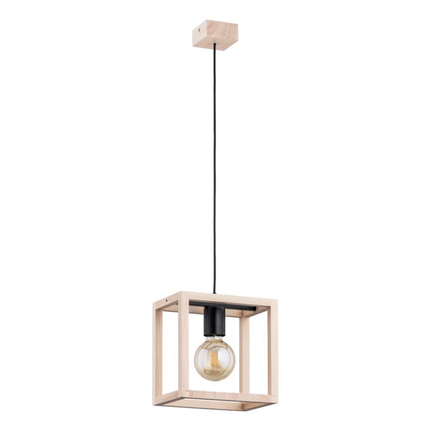 Lámpara colgante PAKO 1xE27/15W/230V beige