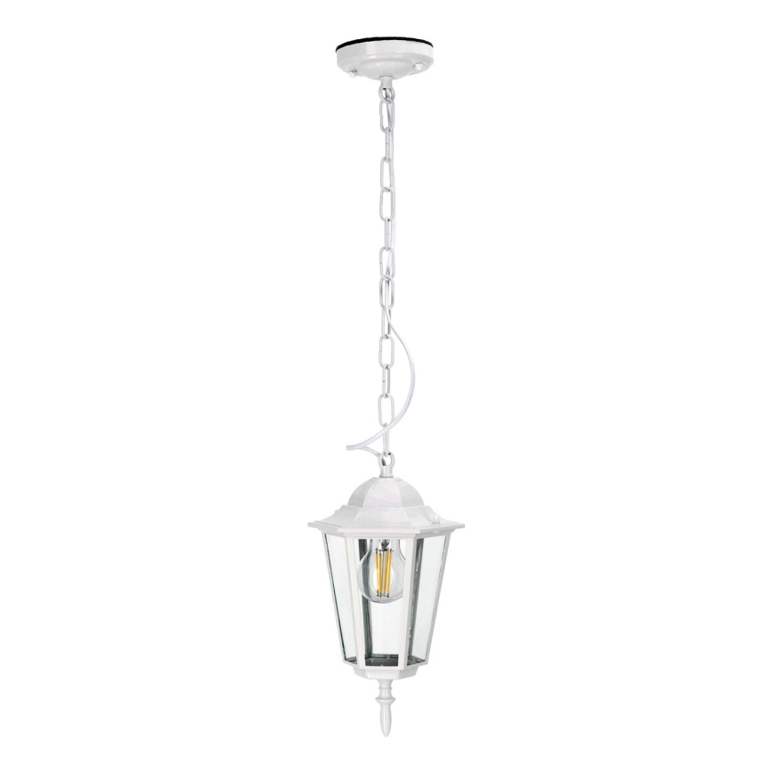 Lámpara colgante para exterior 1xE27/60W/230V IP44 blanco