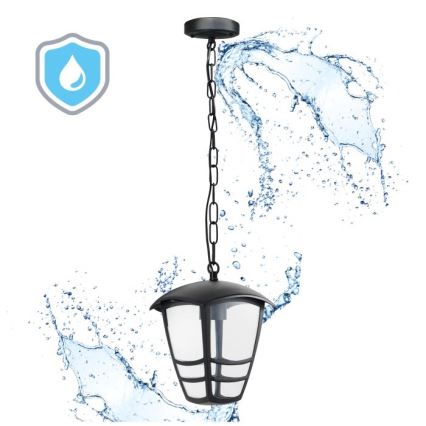 Lámpara colgante para exterior TEVIO 1xE27/60W/230V IP54 negro