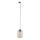 Lámpara colgante para sistema de raíles monofásico ELIO 1xE27/15W/230V negro/beige ahumado